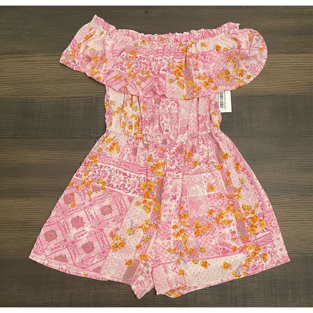 Emily Wonder Off the Shoulder Romper Size Small - Picture 2 of 9